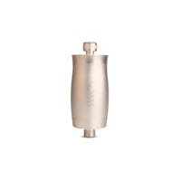 Champagne pink shower filter with carbon filter inside to prevent mineral buildup