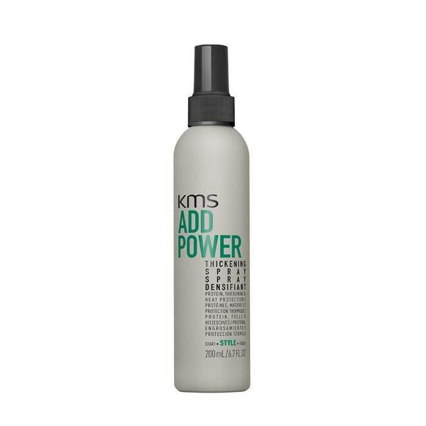 KMS Add Power Thickening Spray Makes fine hair looking feel noticeably thicker