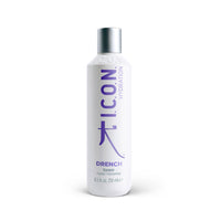 I.C.O.N Drench Moisturizing Shampoo Provides manageability and shine.  Amino Acids and Aloe Vera soothe and moisturize the hair cuticle.