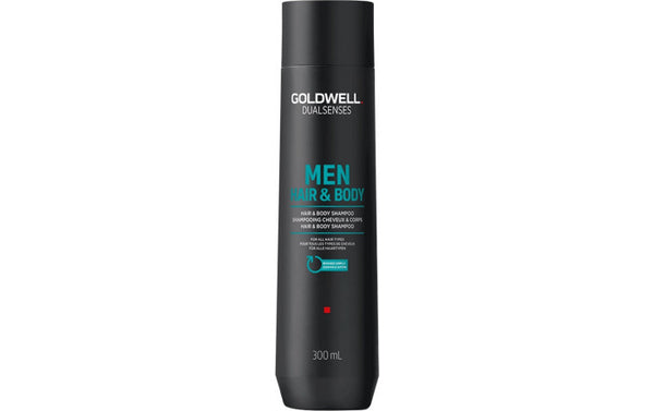 Goldwell Dual Senses Mens Hair & Body Shampoo Made to exactly fit Mens hair needs.  Visibly healthy, strong hair and noticeably more energy.